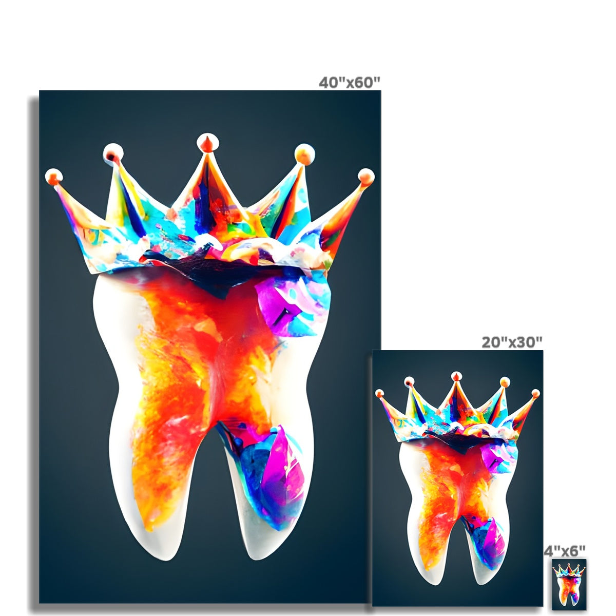 King Crystal Tooth Fine Art Print Prodigi