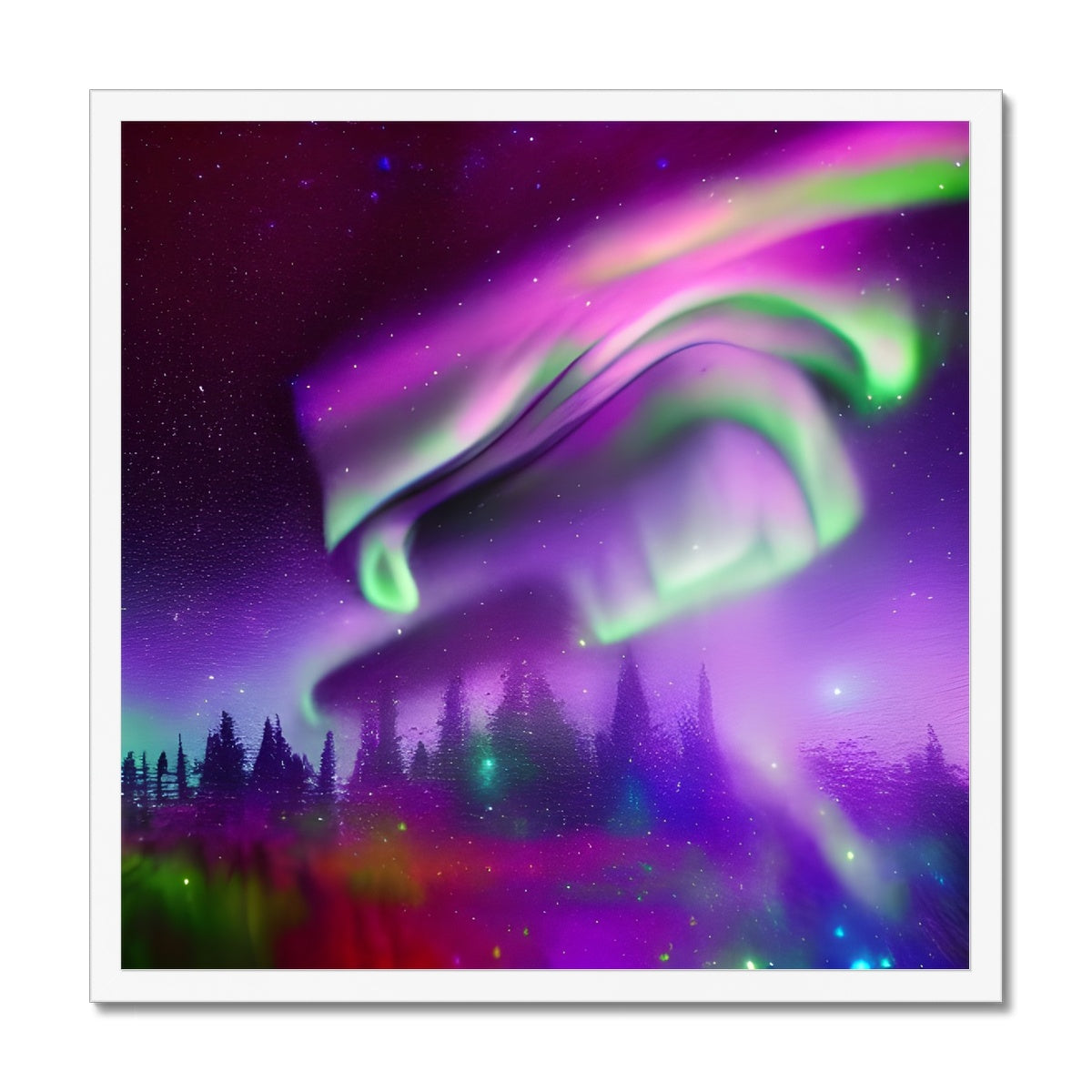 Aurora In A Sparkling Night Framed Print Prodigi