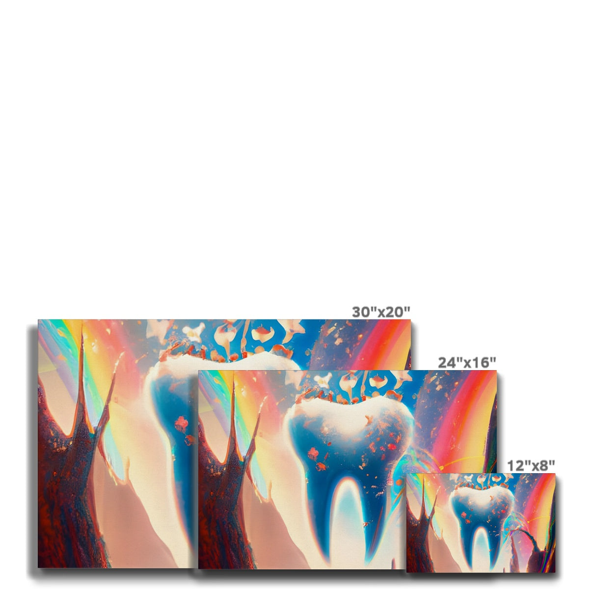 Tooth in Rainbows Eco Canvas Prodigi