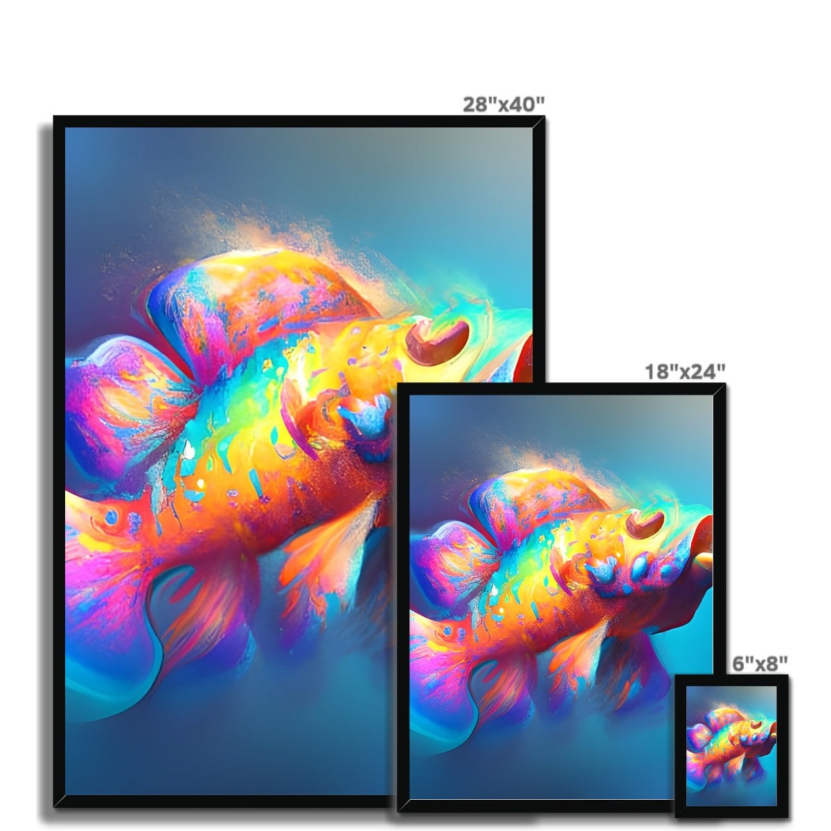 Big ol' Fish Framed Print Prodigi