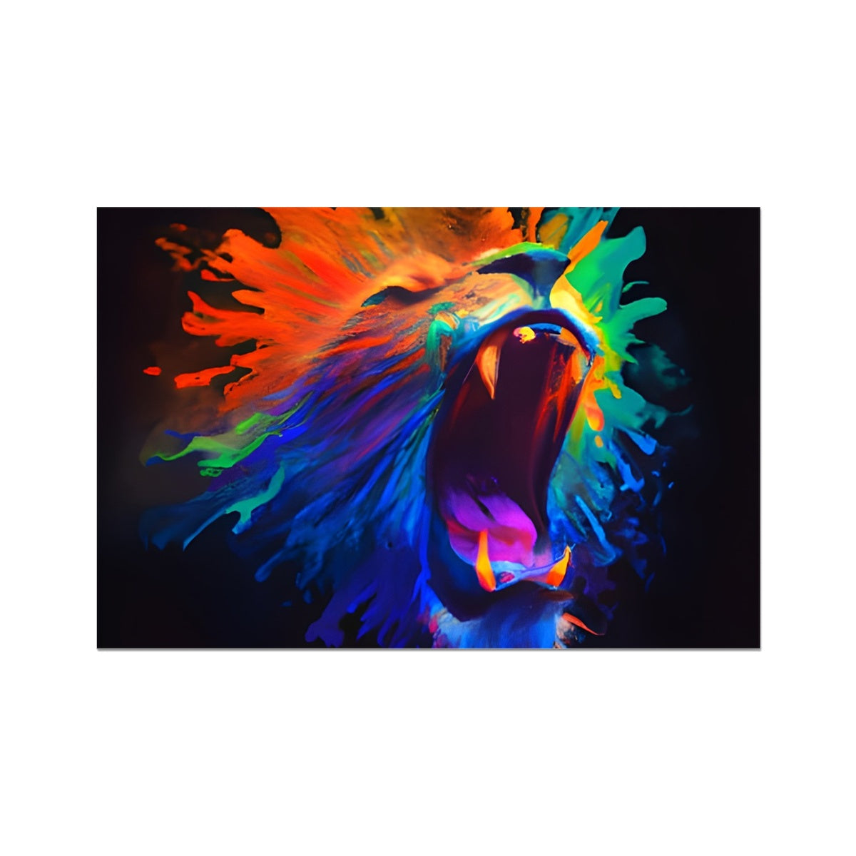 Lions Rainbow Roar Fine Art Print Prodigi