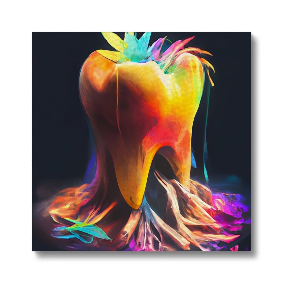 Colourful Tooth with Roots Eco Canvas Prodigi