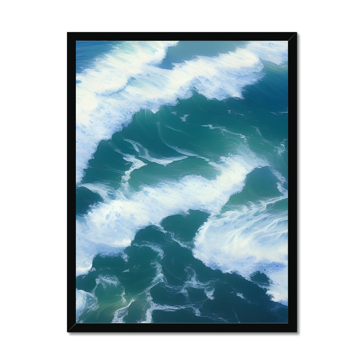 Colliding Waves Framed Print Prodigi