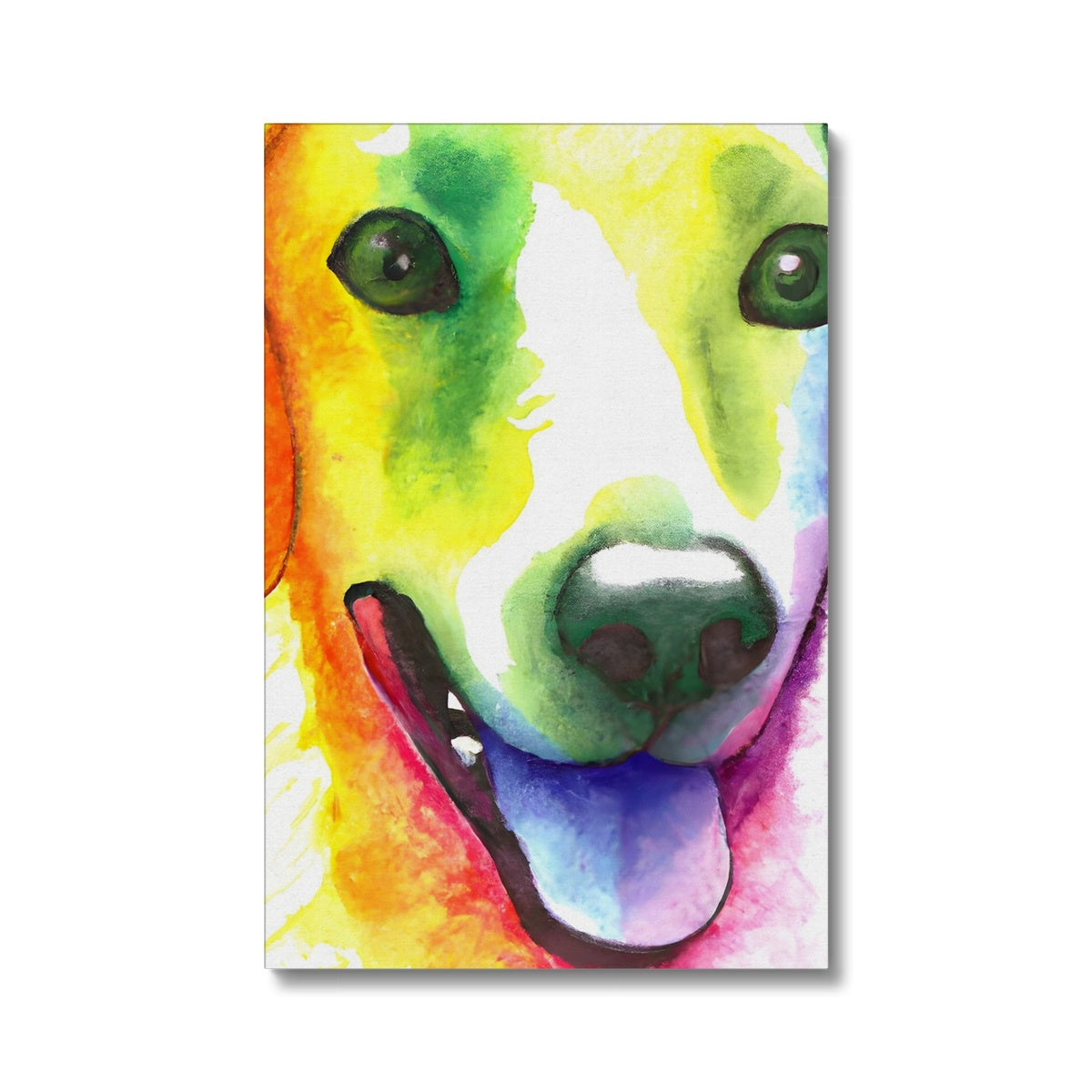 Happy Rainbow Dog Eco Canvas Prodigi