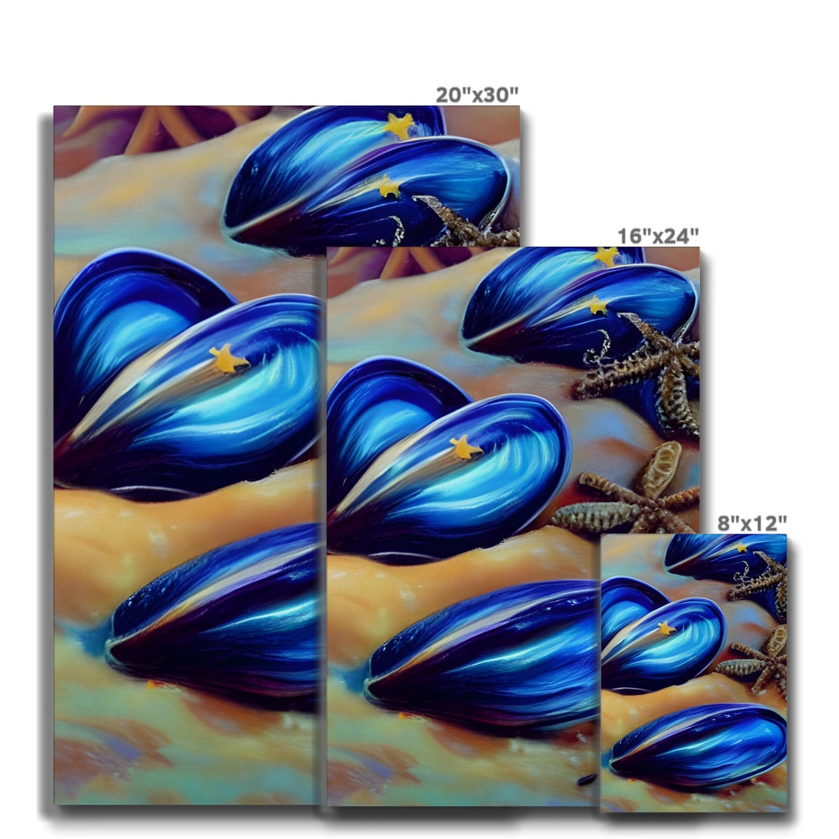 Beautiful Mussles At The Beach Eco Canvas Prodigi