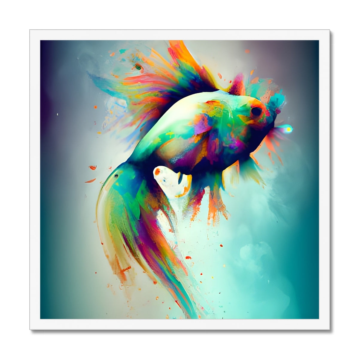 Jumping Fish Framed Print Prodigi