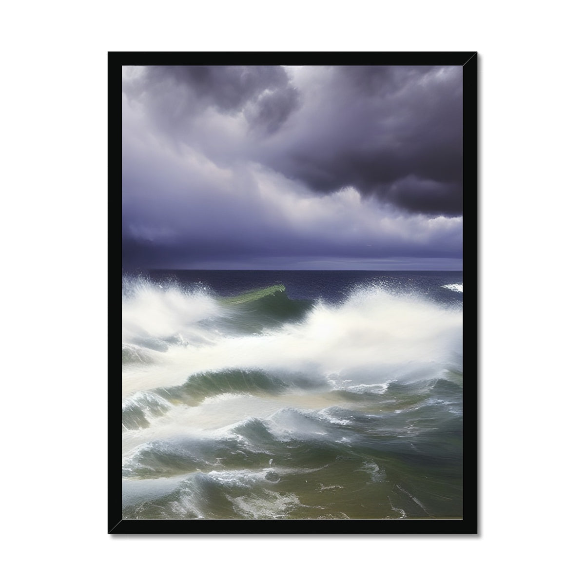 Stormy Sea Framed Print Prodigi