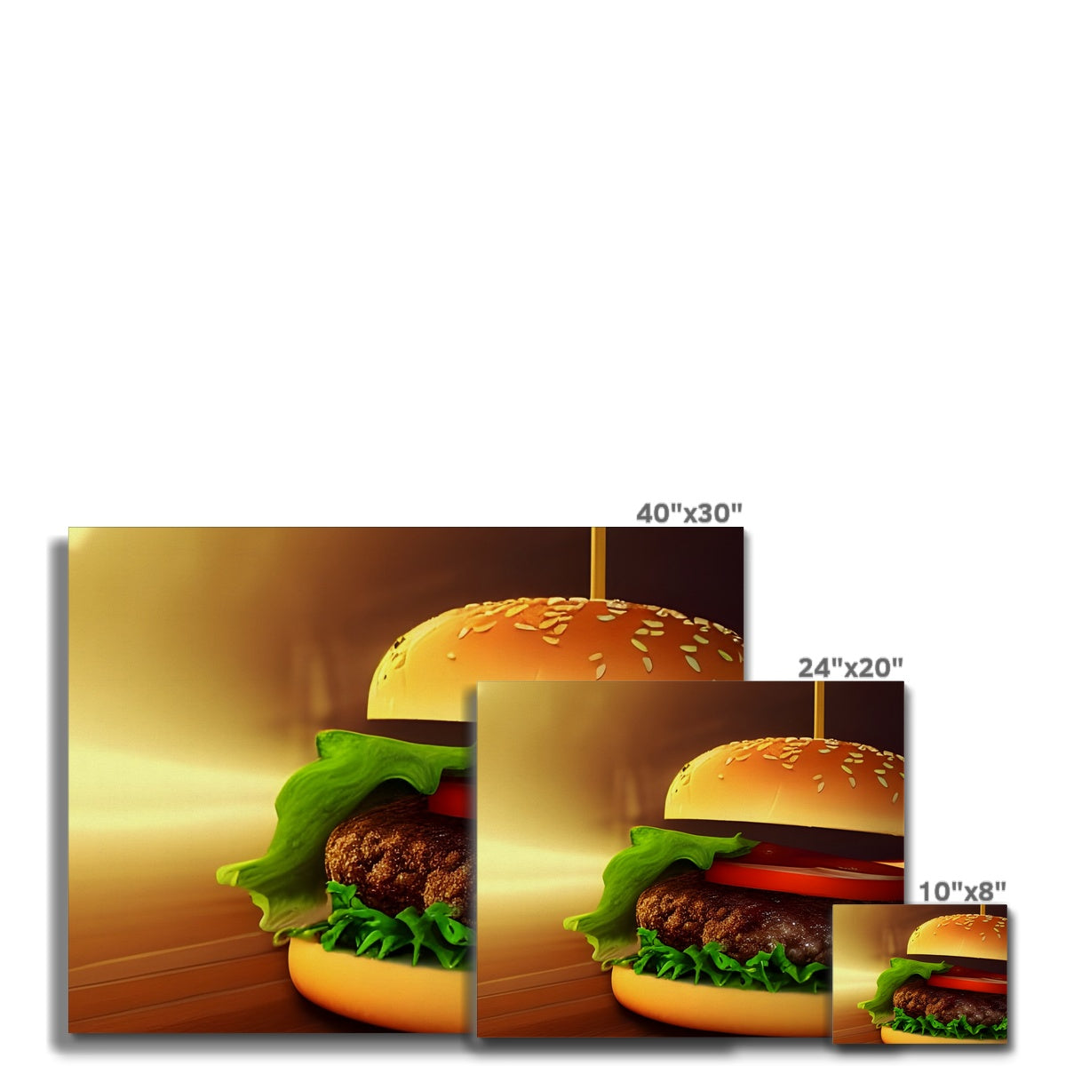 Burger Highlight Canvas Prodigi