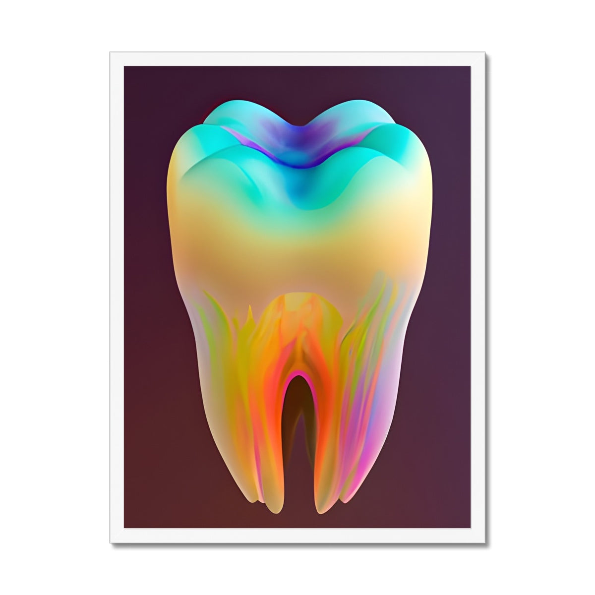 Colorful Tooth Framed Print Prodigi