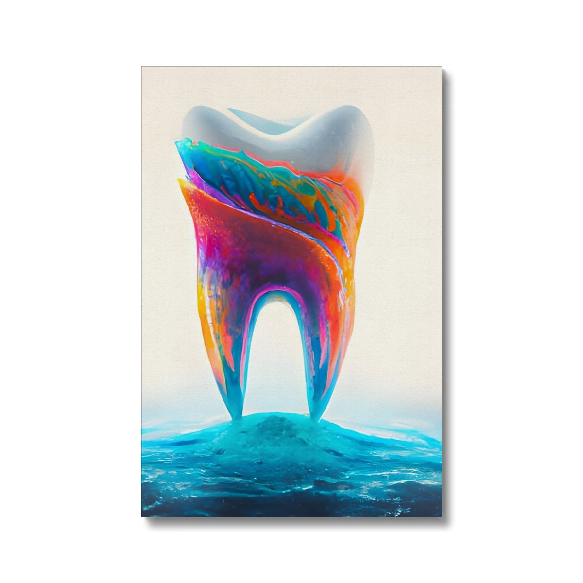 Tooth in Colour Waves Eco Canvas Prodigi