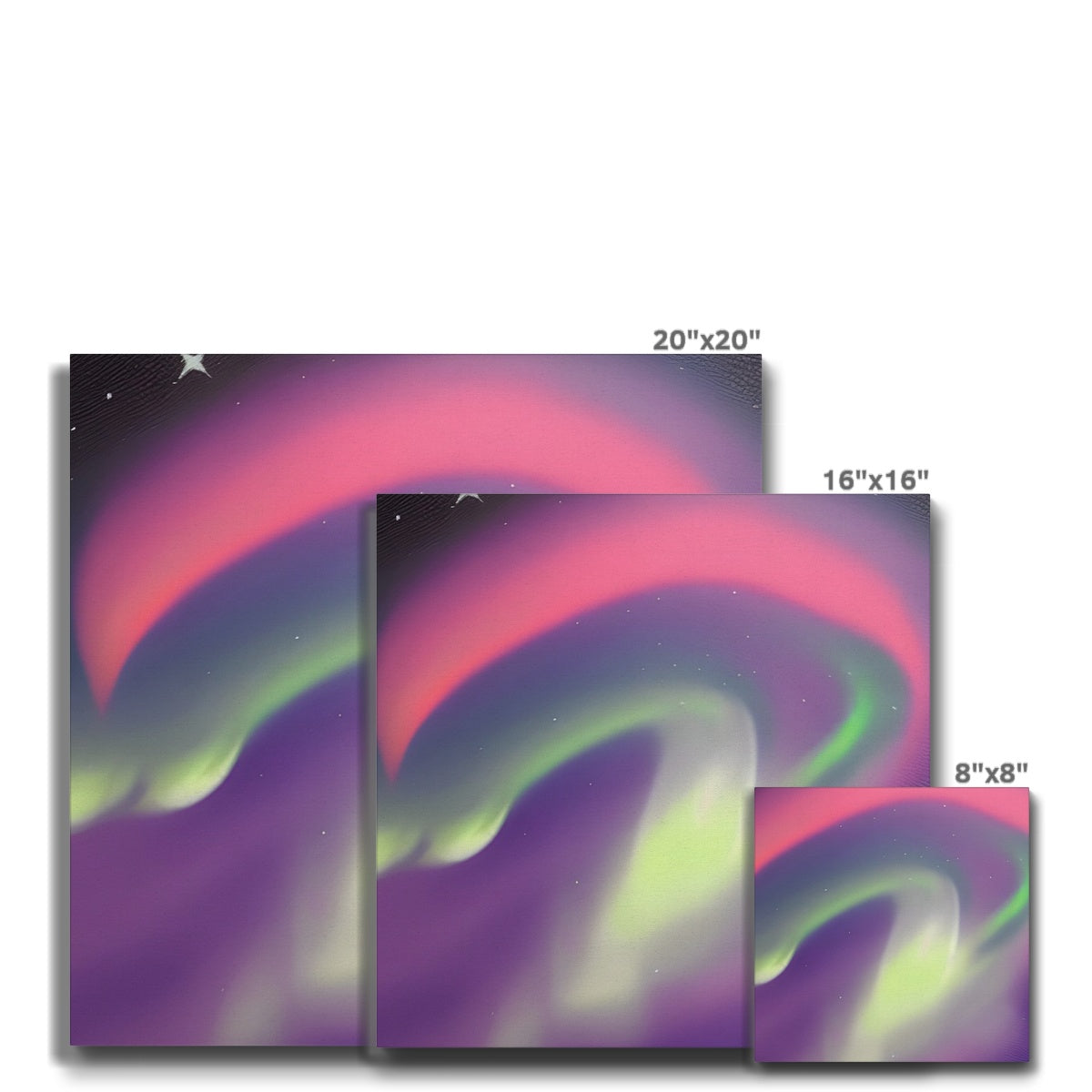 Multicolor Aurora Waves Eco Canvas Prodigi