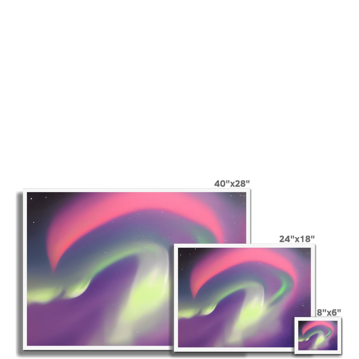 Multicolor Aurora Waves Framed Print Prodigi