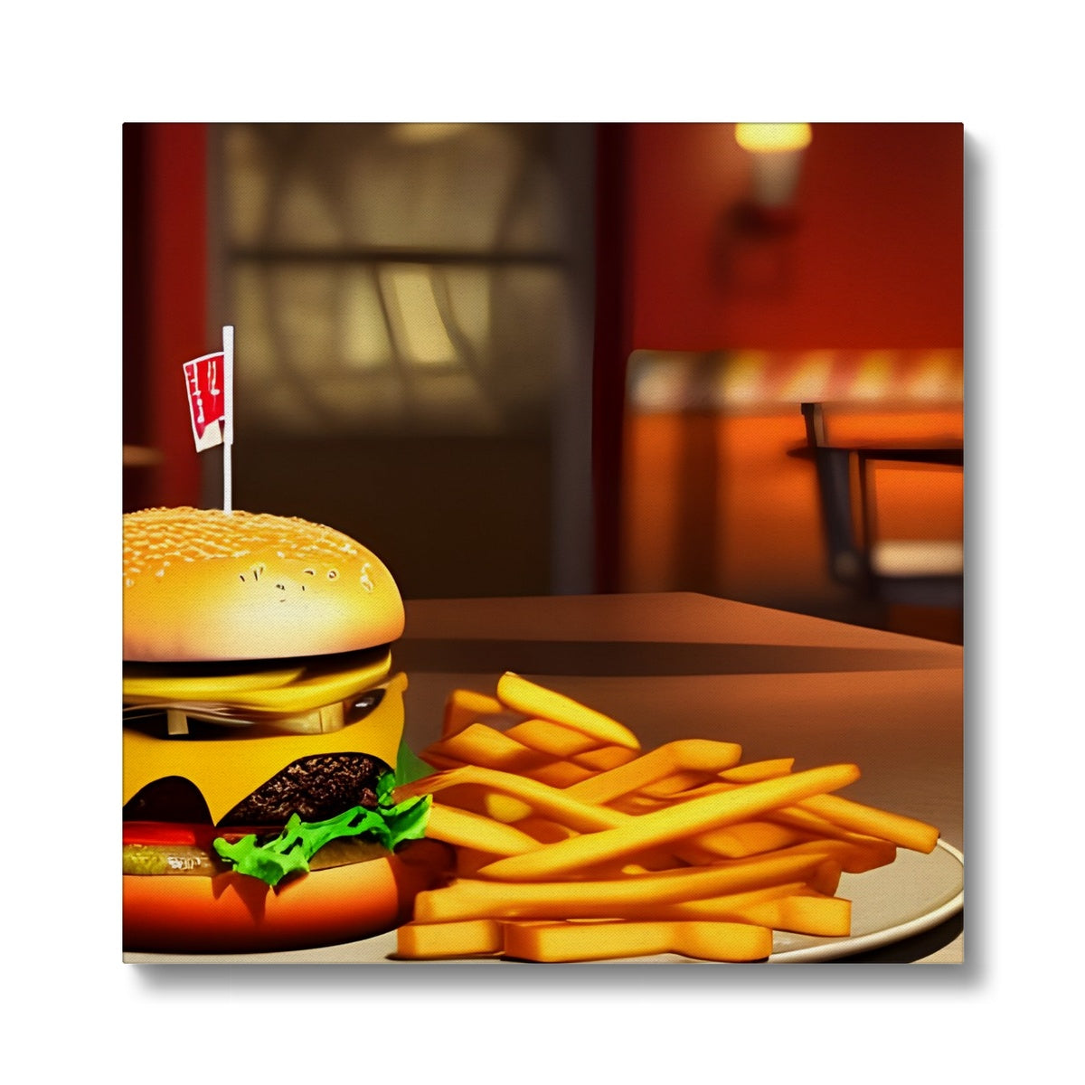 Burger & Fries Combo Eco Canvas Prodigi