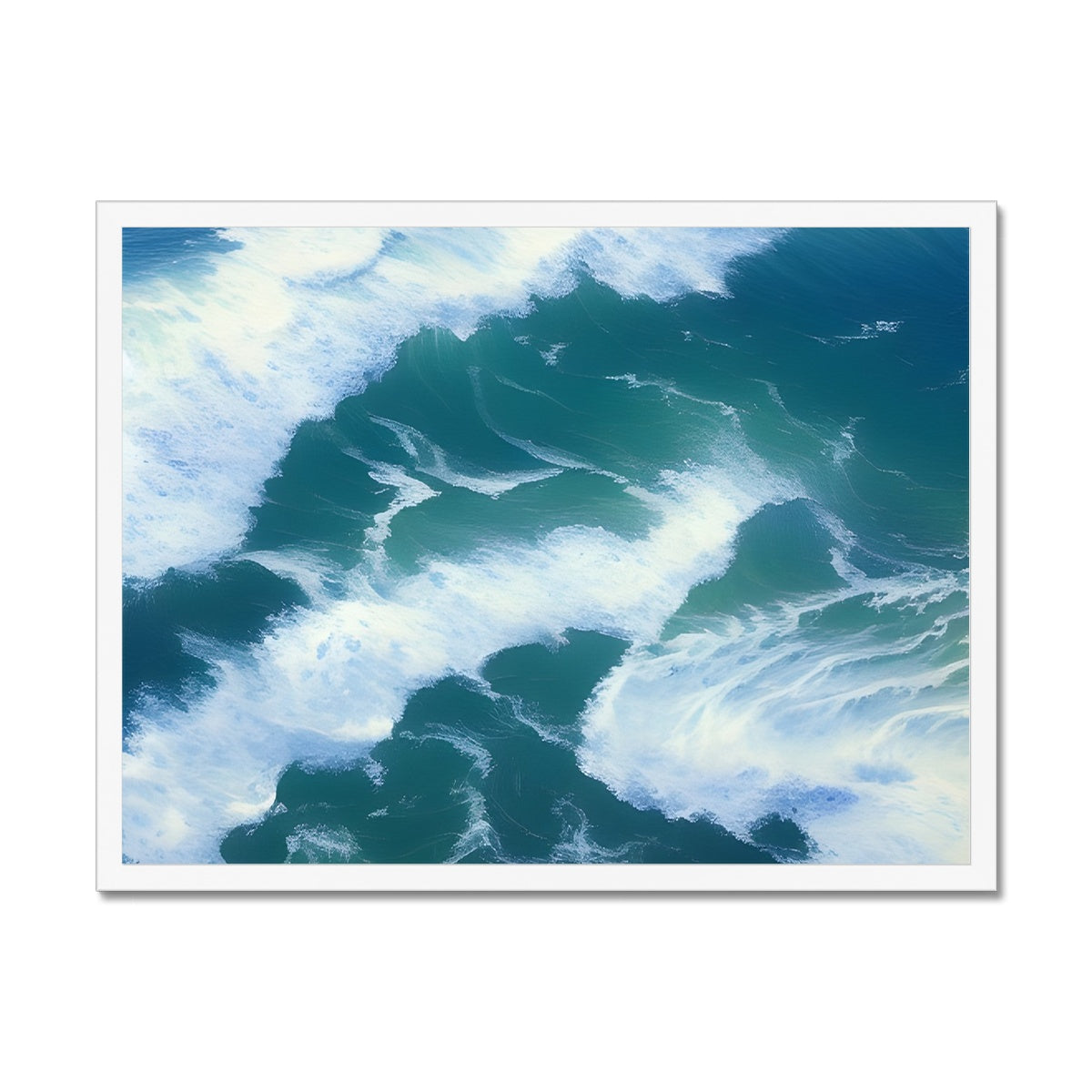 Colliding Waves Framed Print Prodigi