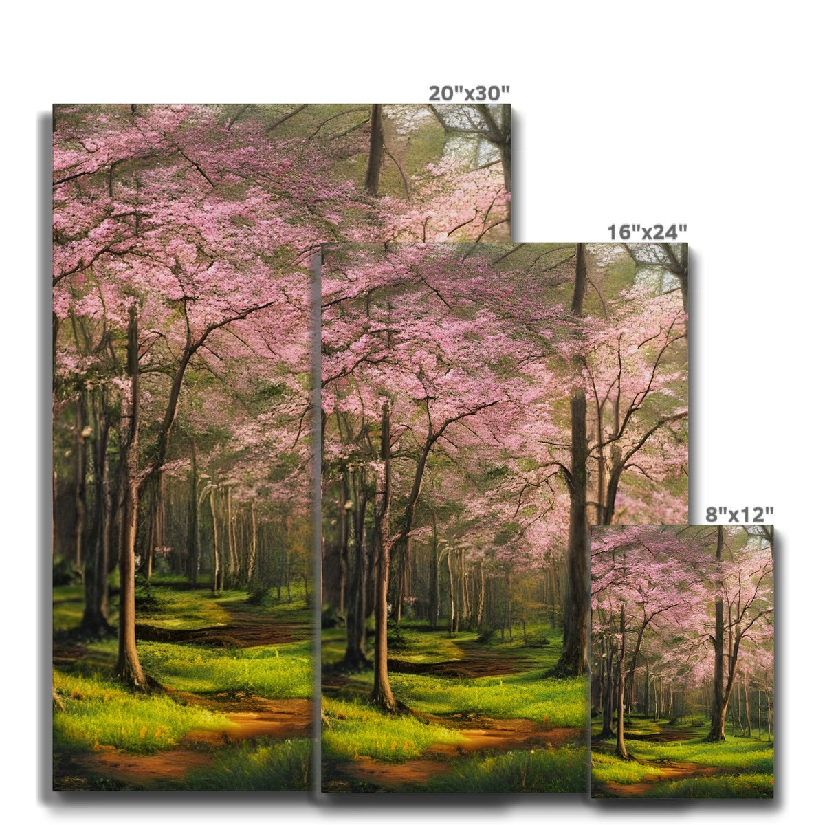 Cherry Blossom in a Forest Eco Canvas Prodigi