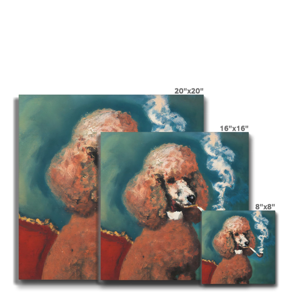 Smoking Poodle Eco Canvas Prodigi