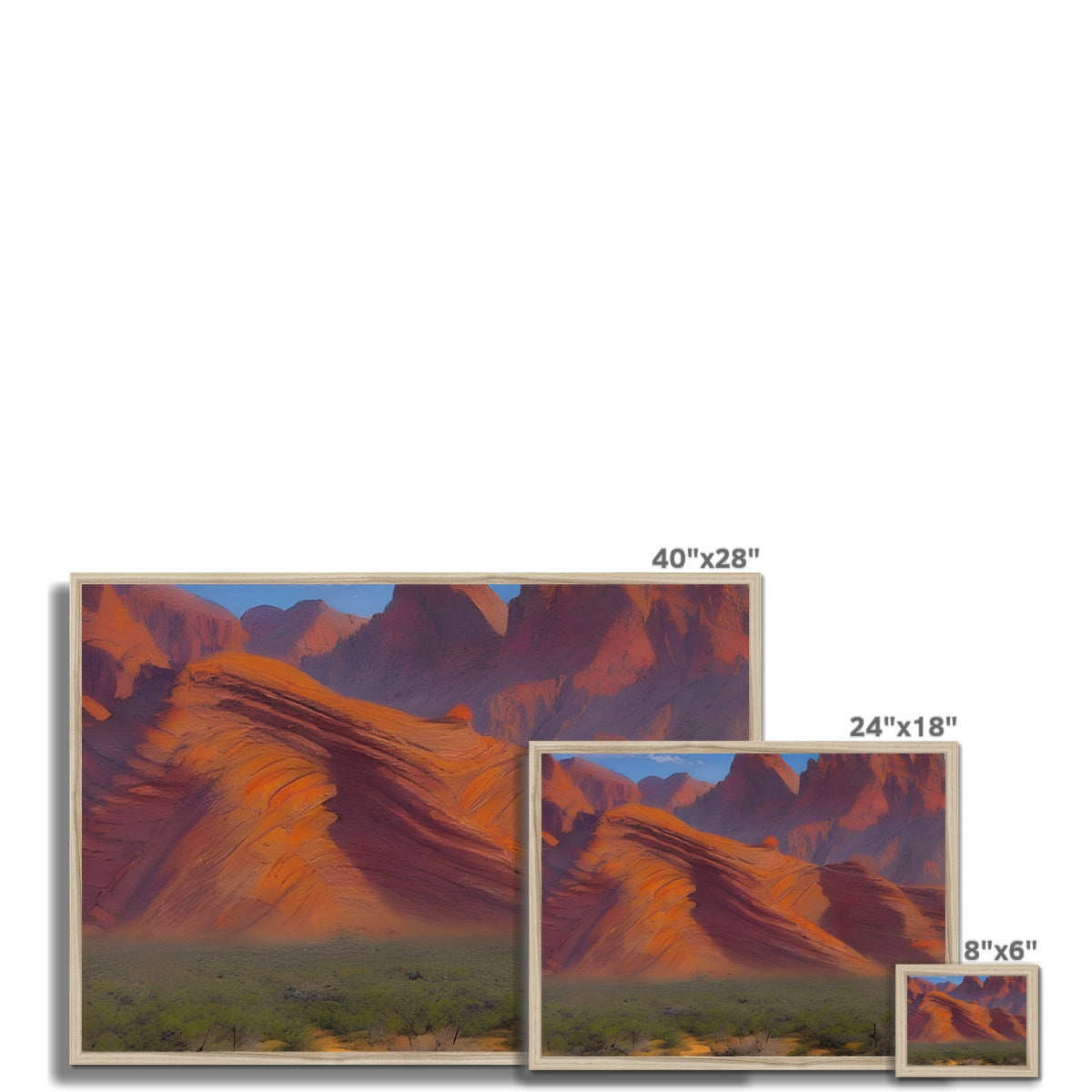 Desert Mountains Framed Print Prodigi