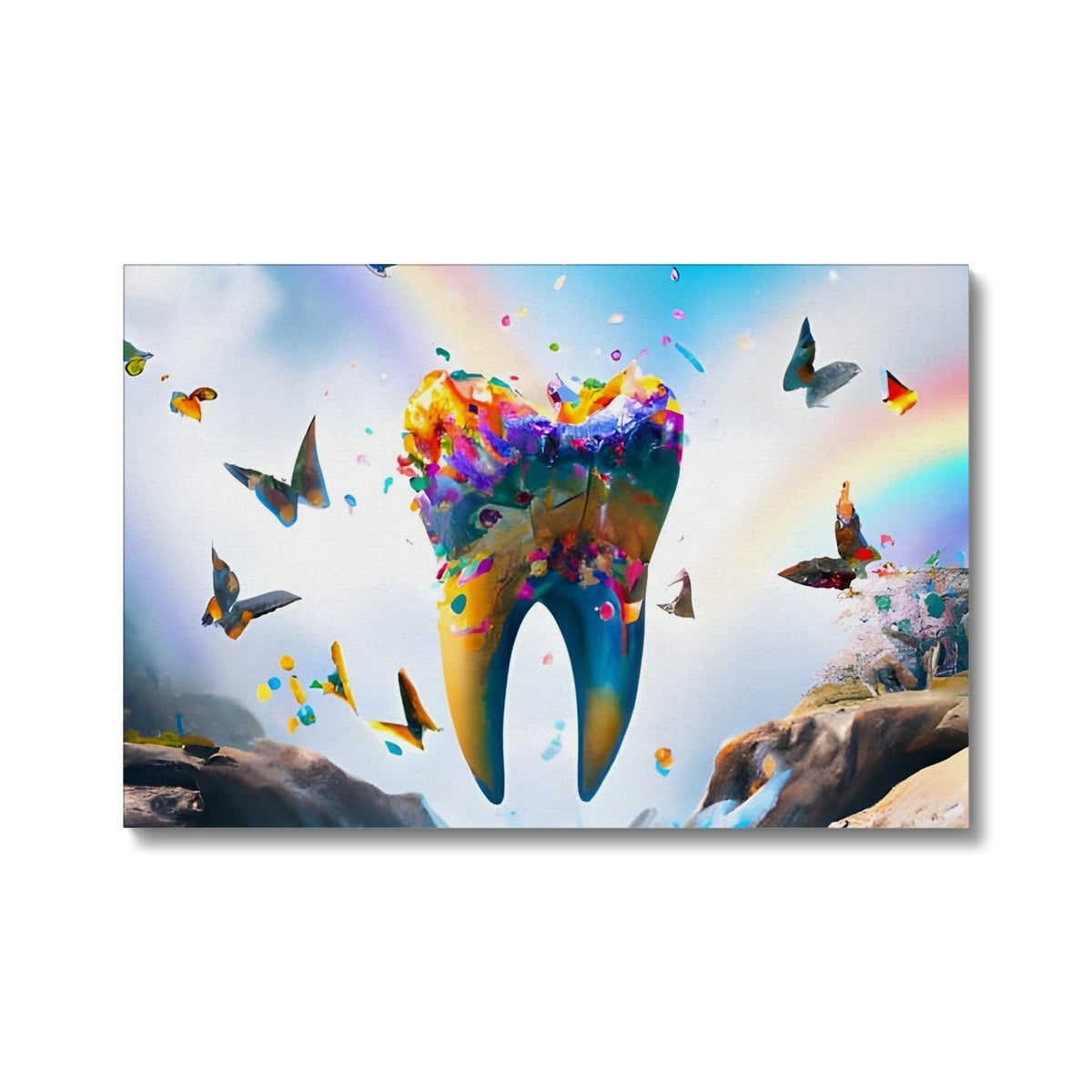 Flying Butterfly Tooth Island Eco Canvas Prodigi