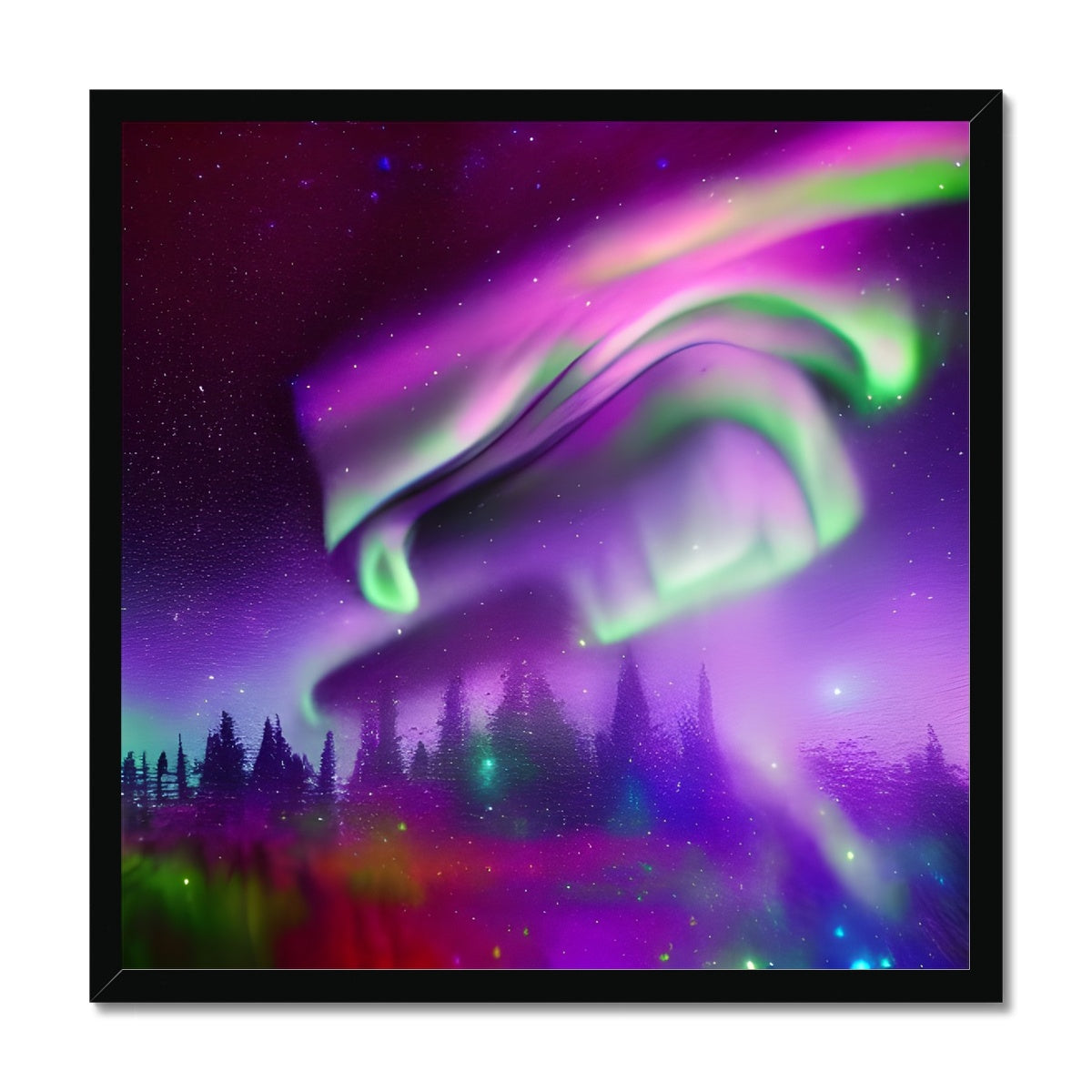 Aurora In A Sparkling Night Framed Print Prodigi