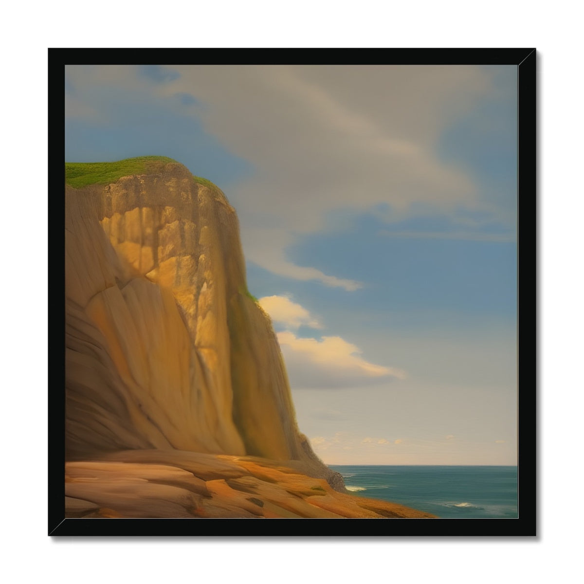 Cliff At The Ocean Framed Print Prodigi