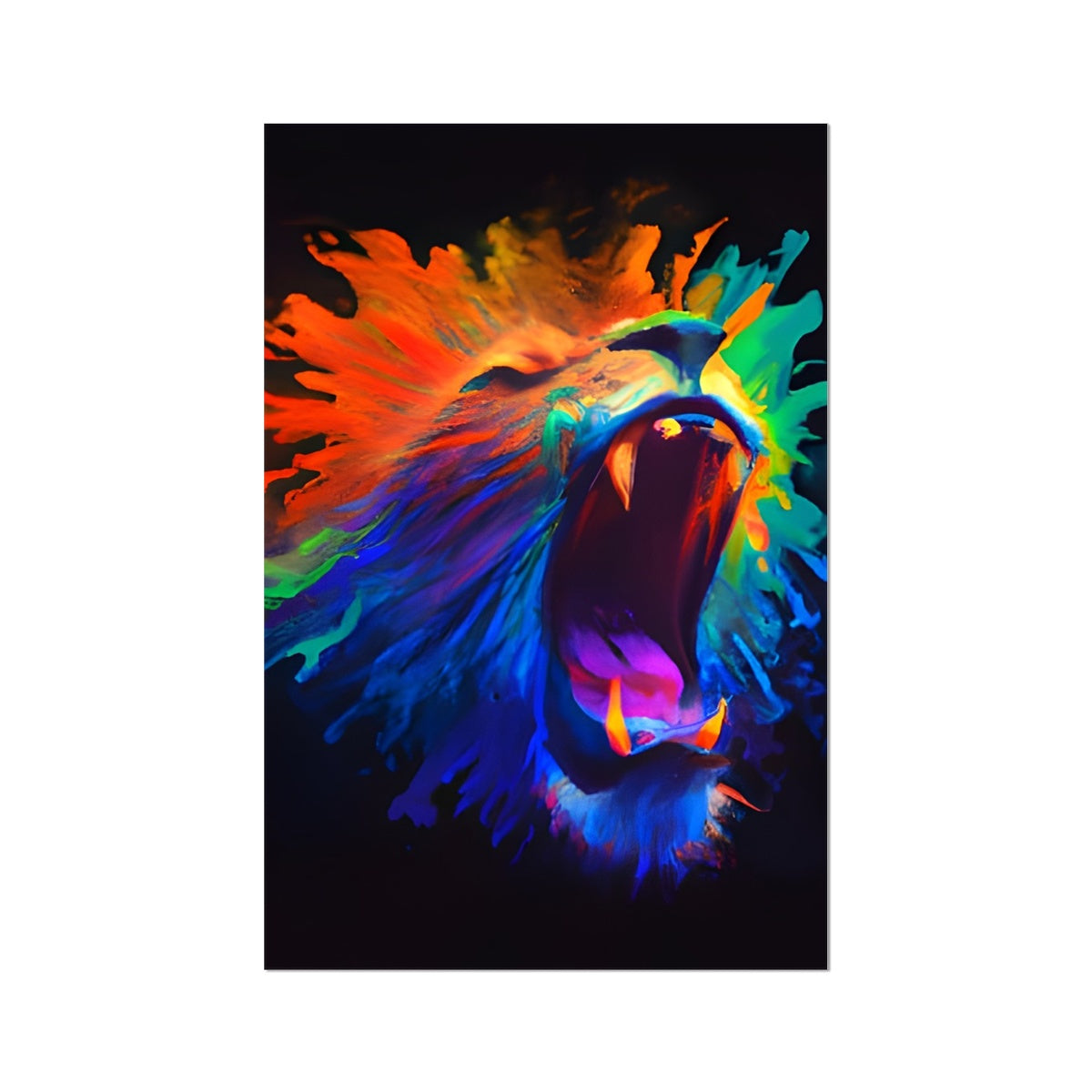 Lions Rainbow Roar Fine Art Print Prodigi