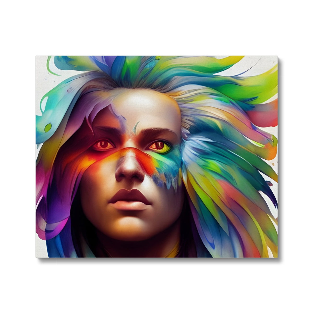 Women Rainbow Eagle Head Canvas Prodigi