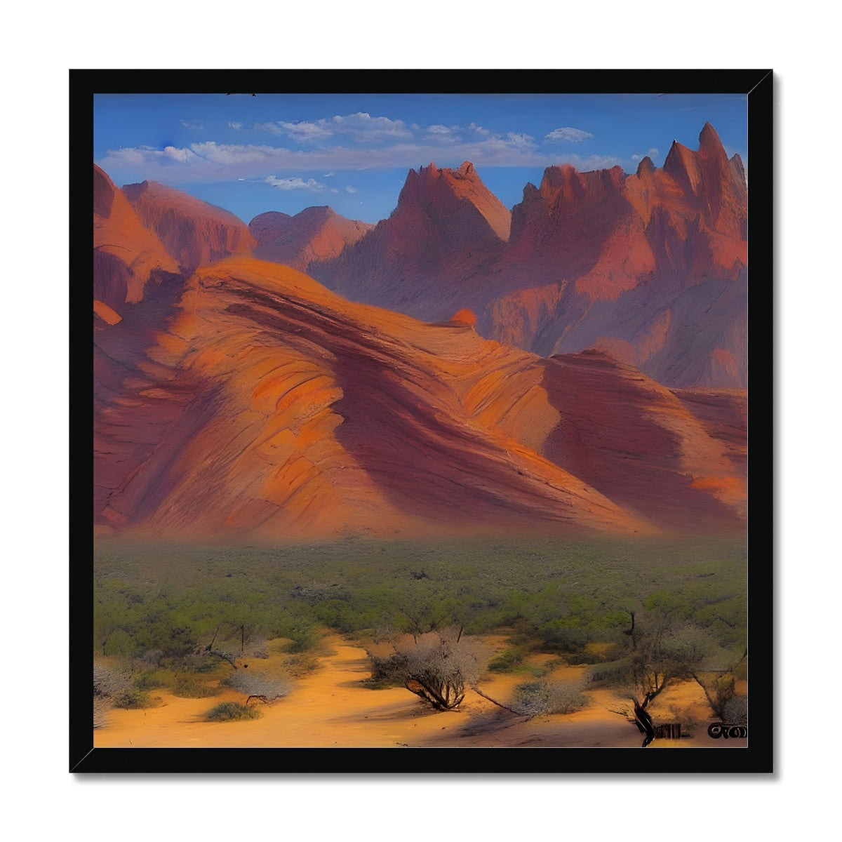 Desert Mountains Framed Print Prodigi