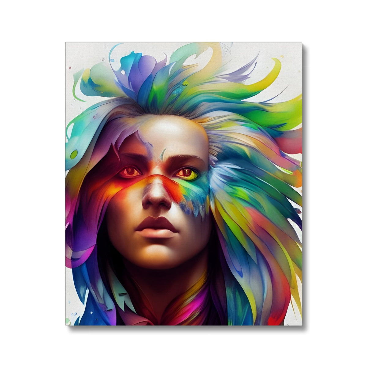 Women Rainbow Eagle Head Canvas Prodigi