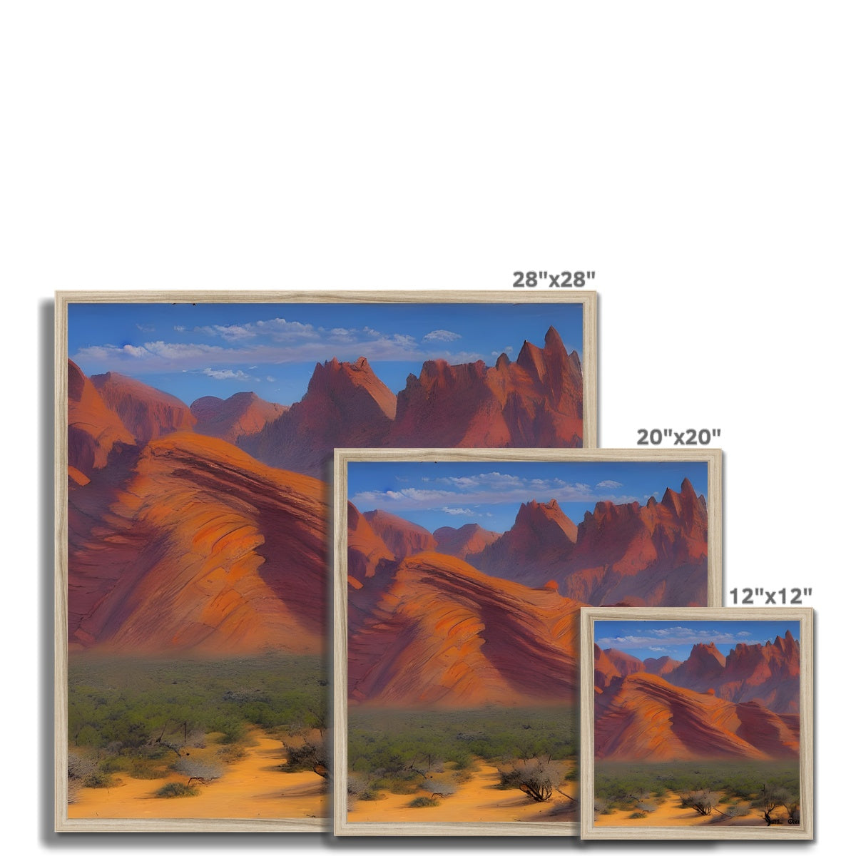 Desert Mountains Framed Print Prodigi