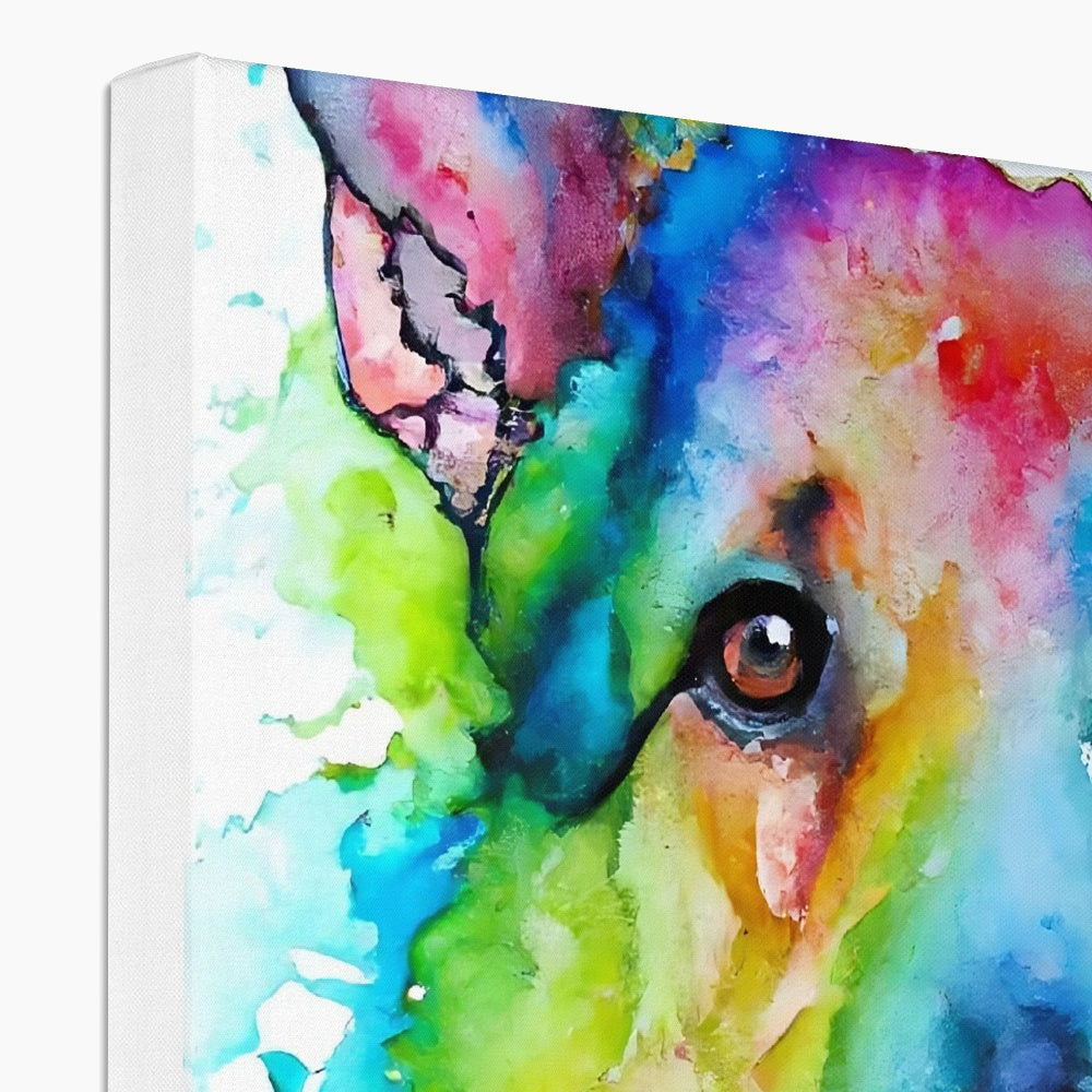 Rainbow Shepherd Dog  Eco Canvas Prodigi