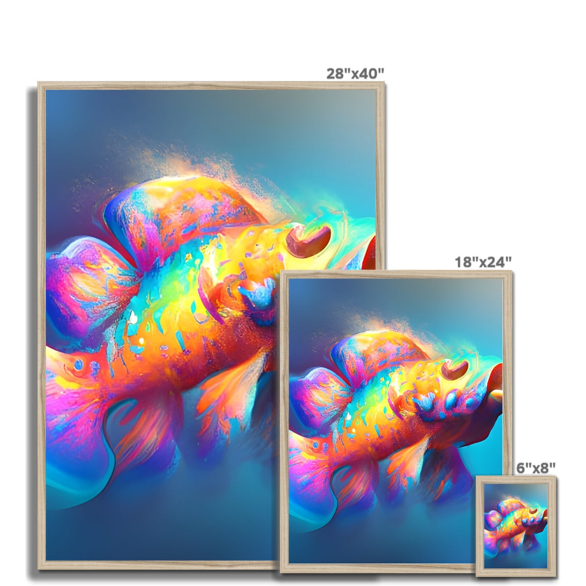 Big ol' Fish Framed Print Prodigi