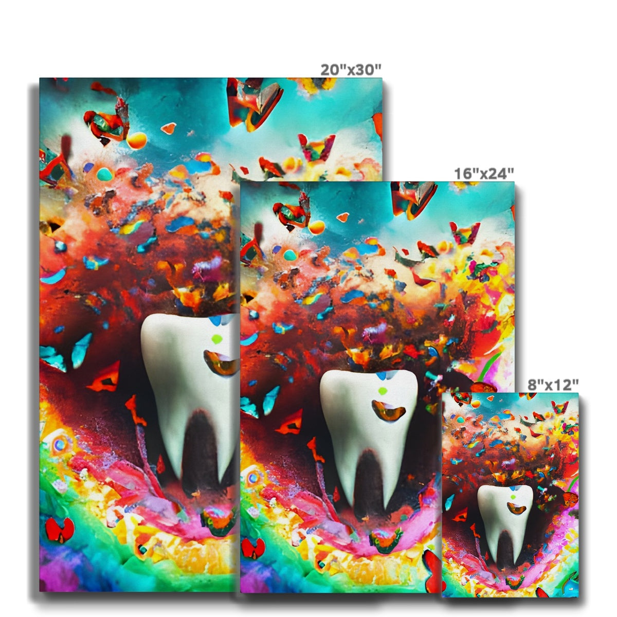 Tooth in Butterfly Storm Eco Canvas Prodigi