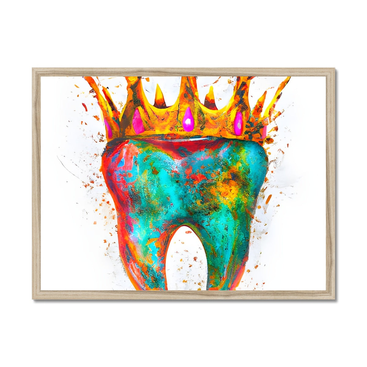 King Tooth Framed Print Prodigi