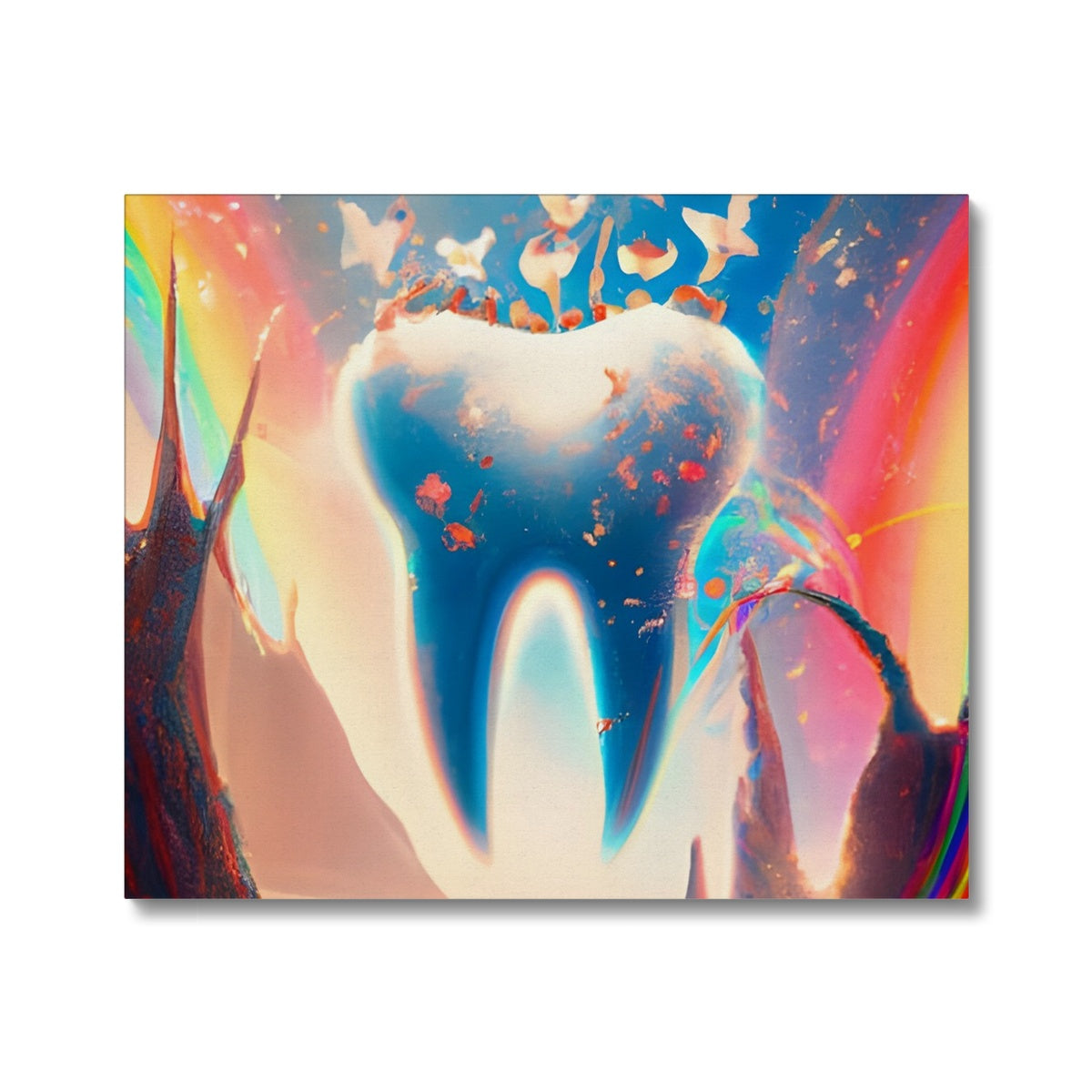 Tooth in Rainbows Canvas Prodigi