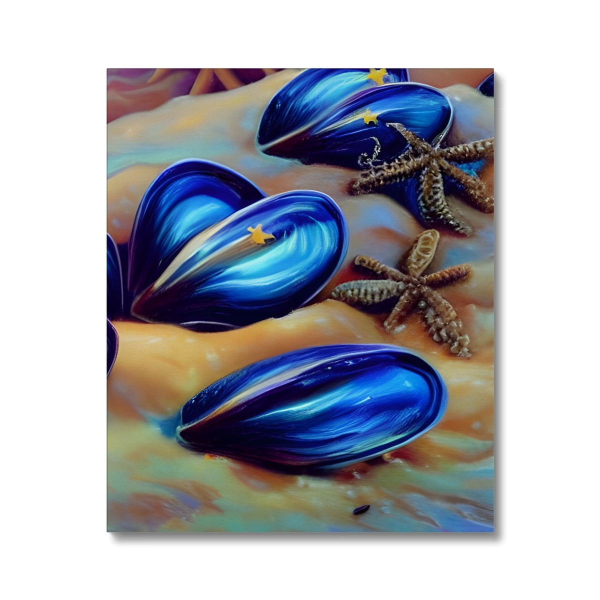 Beautiful Mussles At The Beach Canvas Prodigi