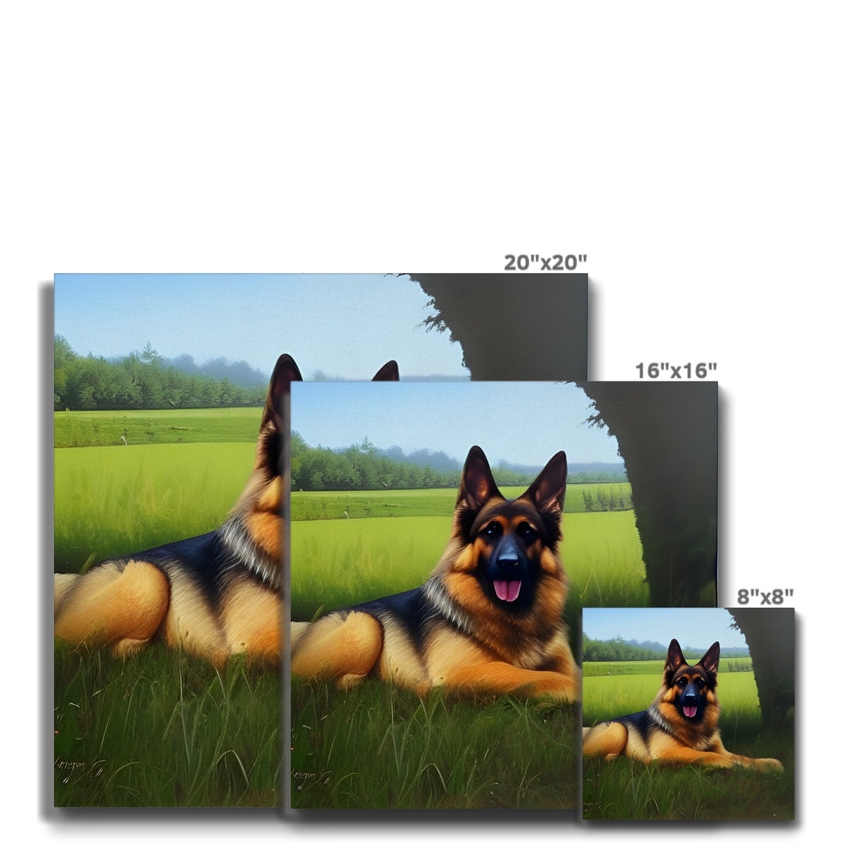 Dog Laying in a Field Eco Canvas Prodigi