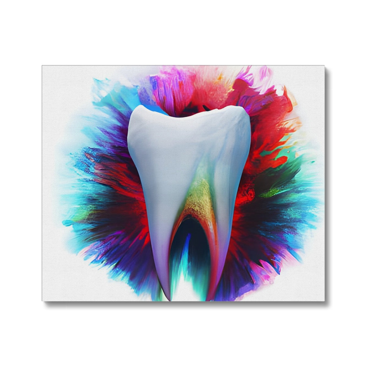 Watery Colours around a Tooth Canvas Prodigi