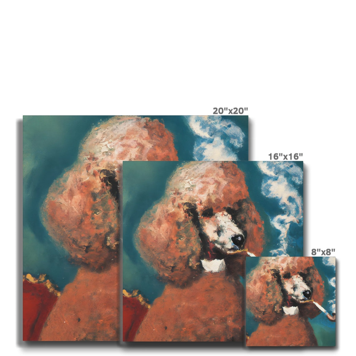 Smoking Poodle Eco Canvas Prodigi