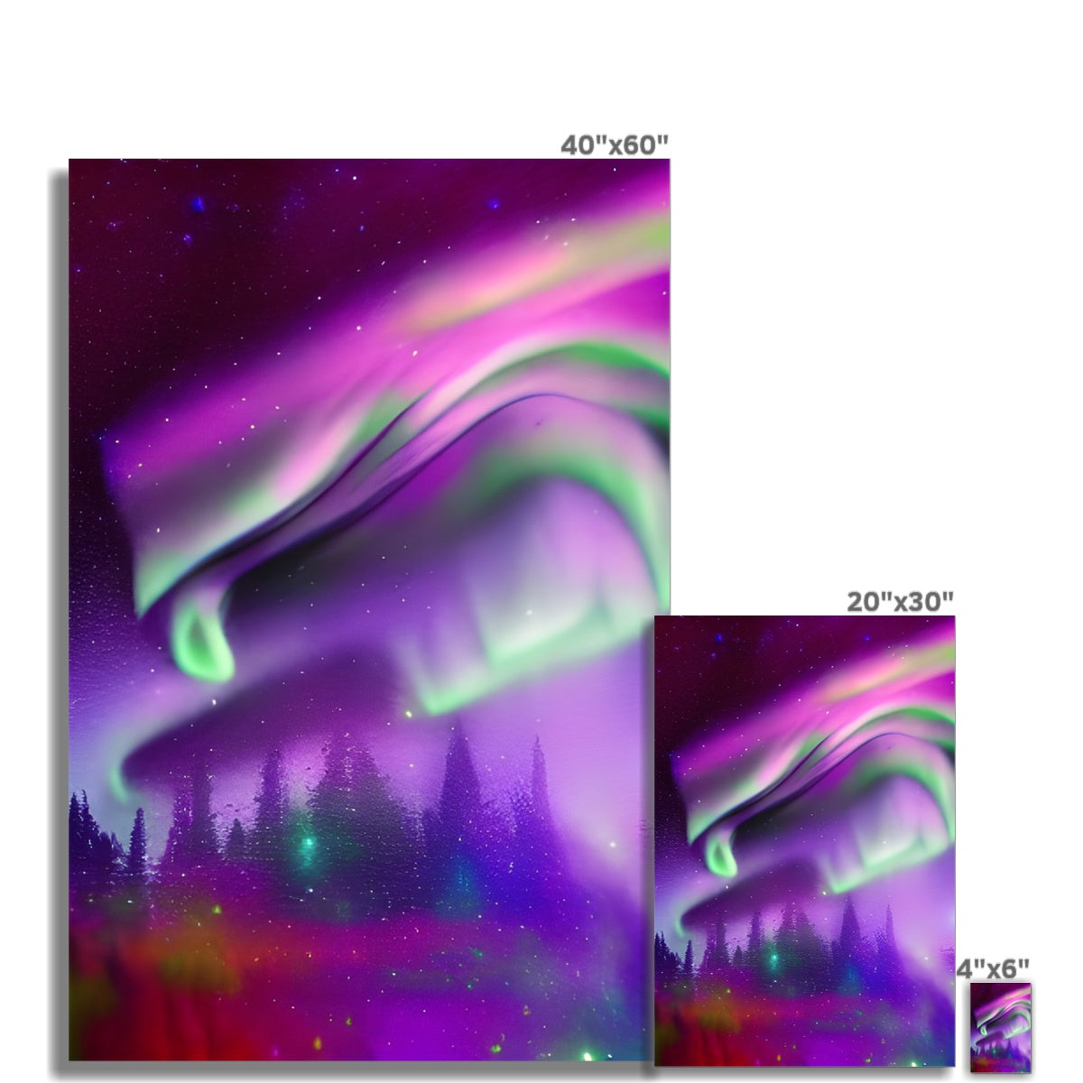 Aurora In A Sparkling Night Fine Art Print Prodigi