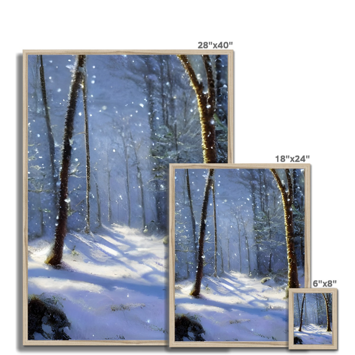 Snowy Forest Framed Print Prodigi