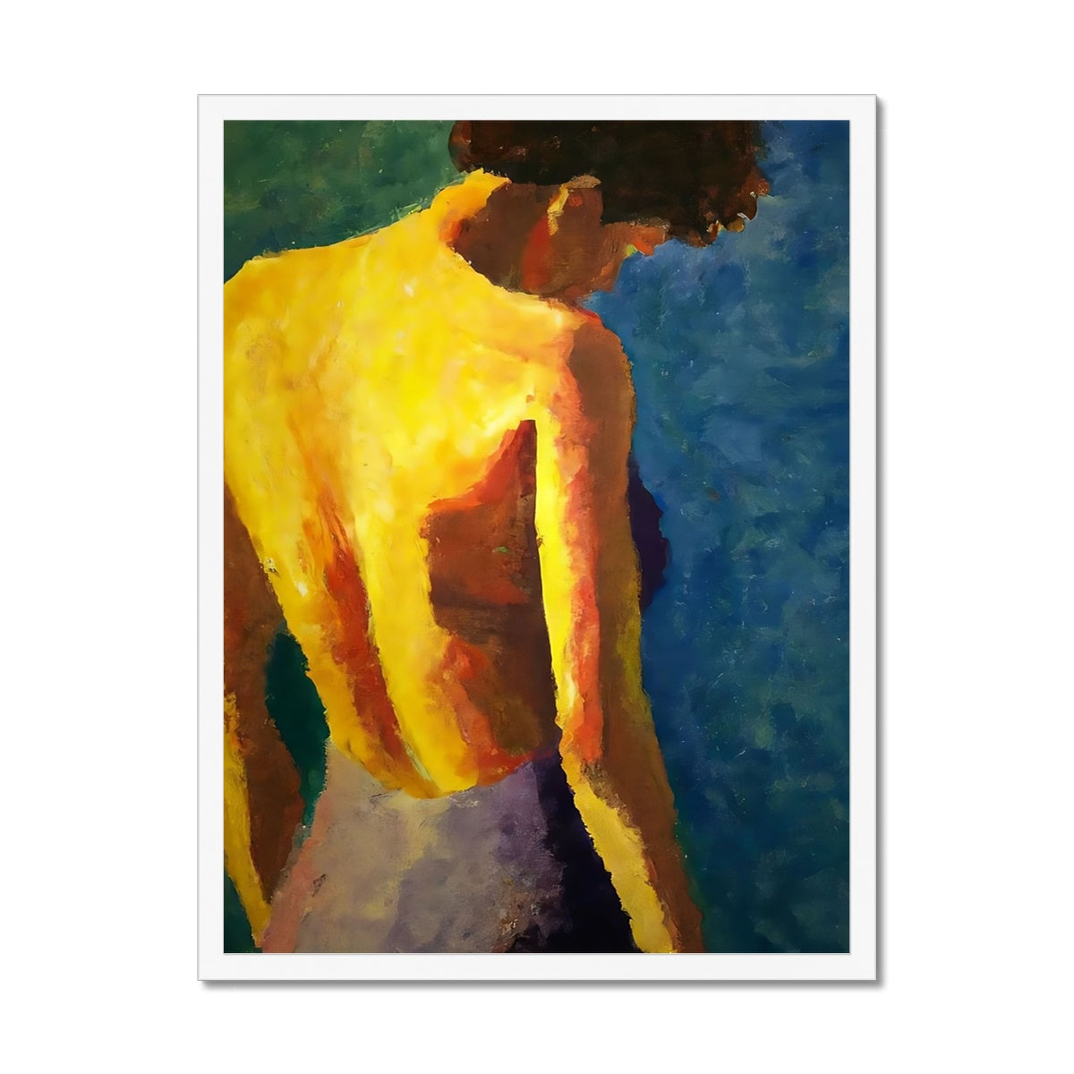 Women's Back Framed Print Prodigi