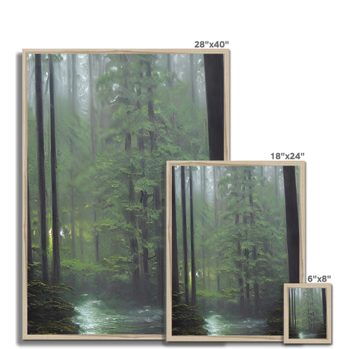 Rainy Forest Framed Print Prodigi