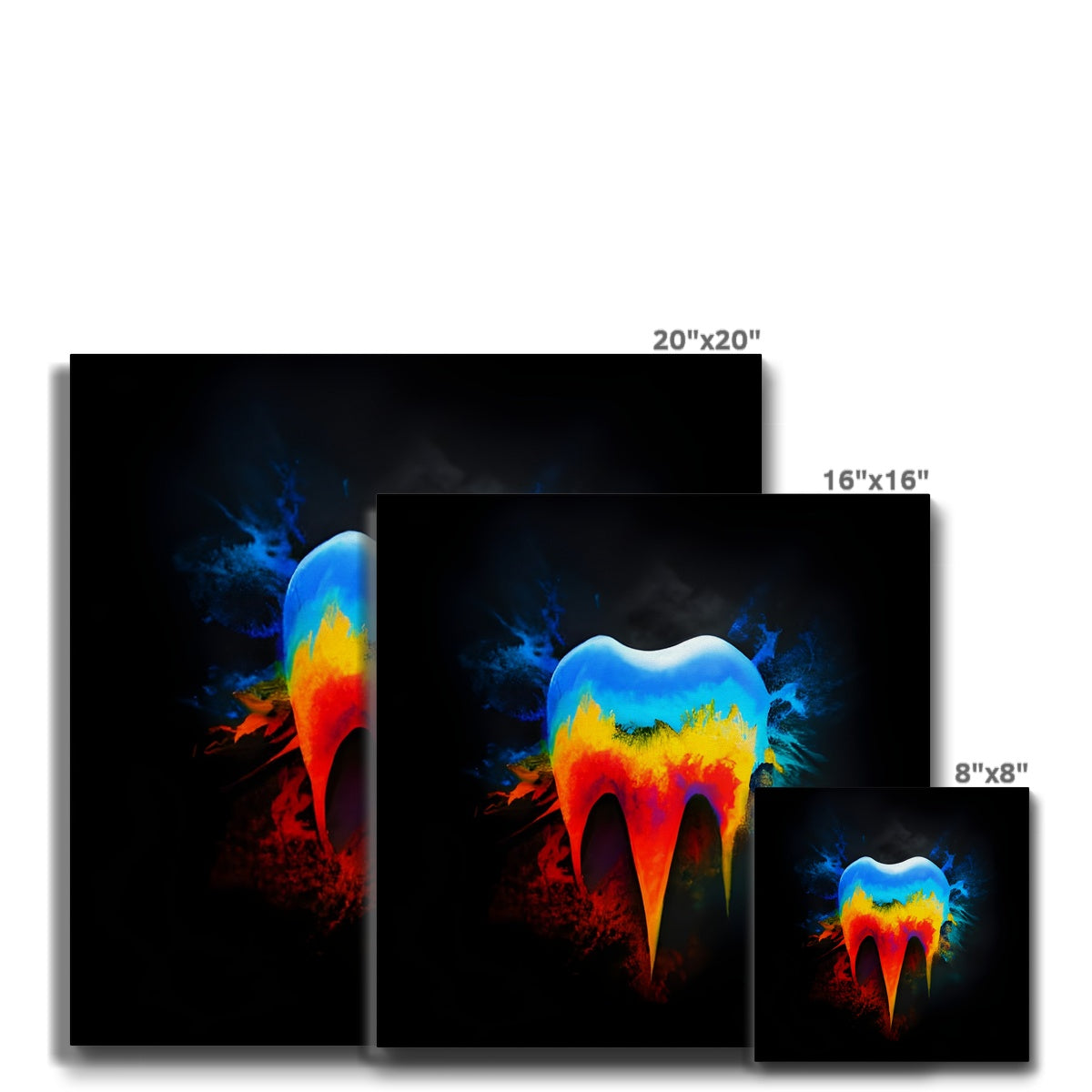 Hot to Cold Tooth Eco Canvas Prodigi