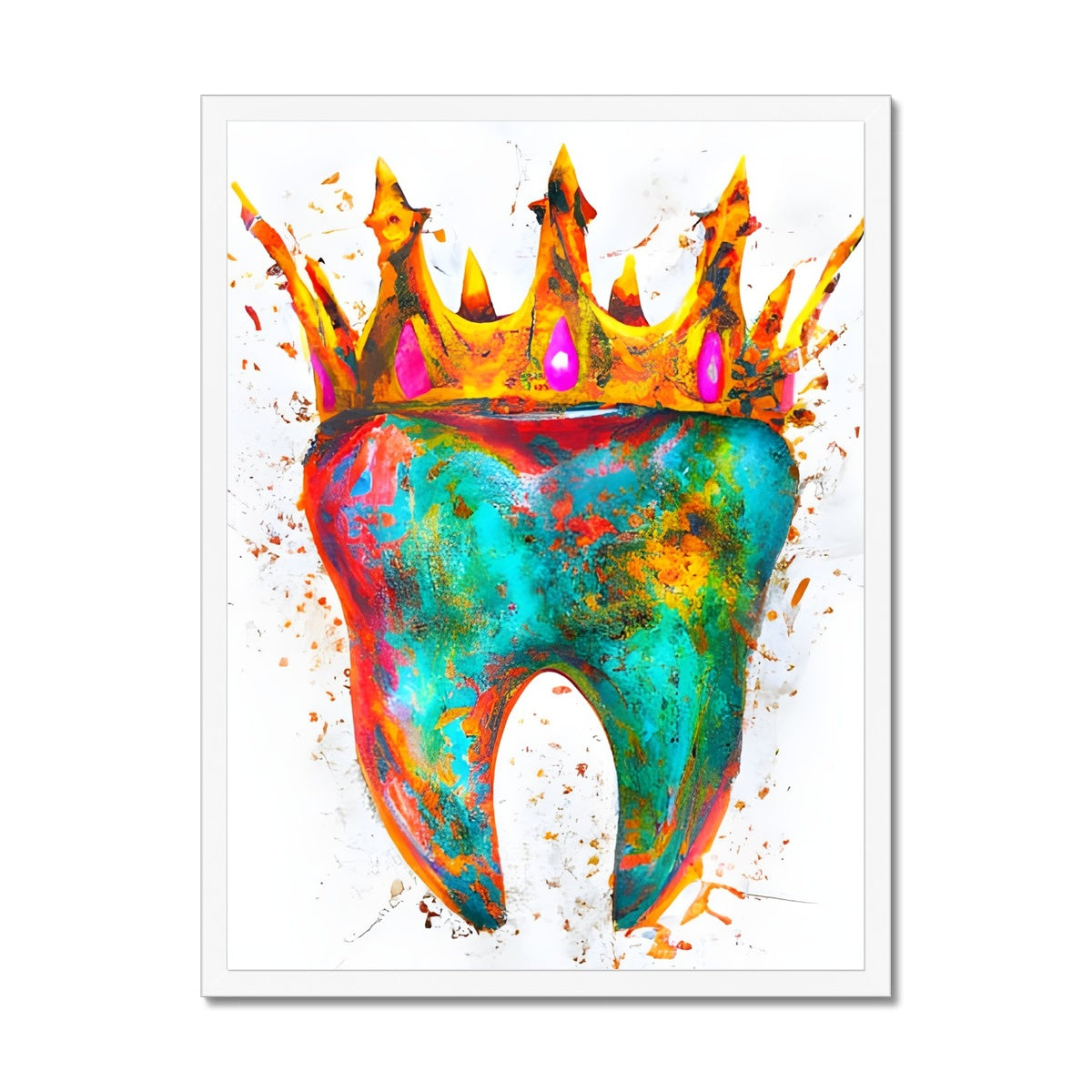 King Tooth Framed Print Prodigi