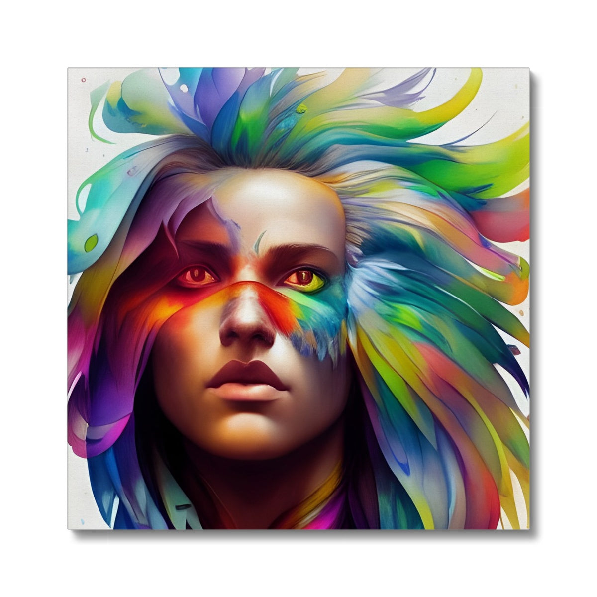 Women Rainbow Eagle Head Canvas Prodigi