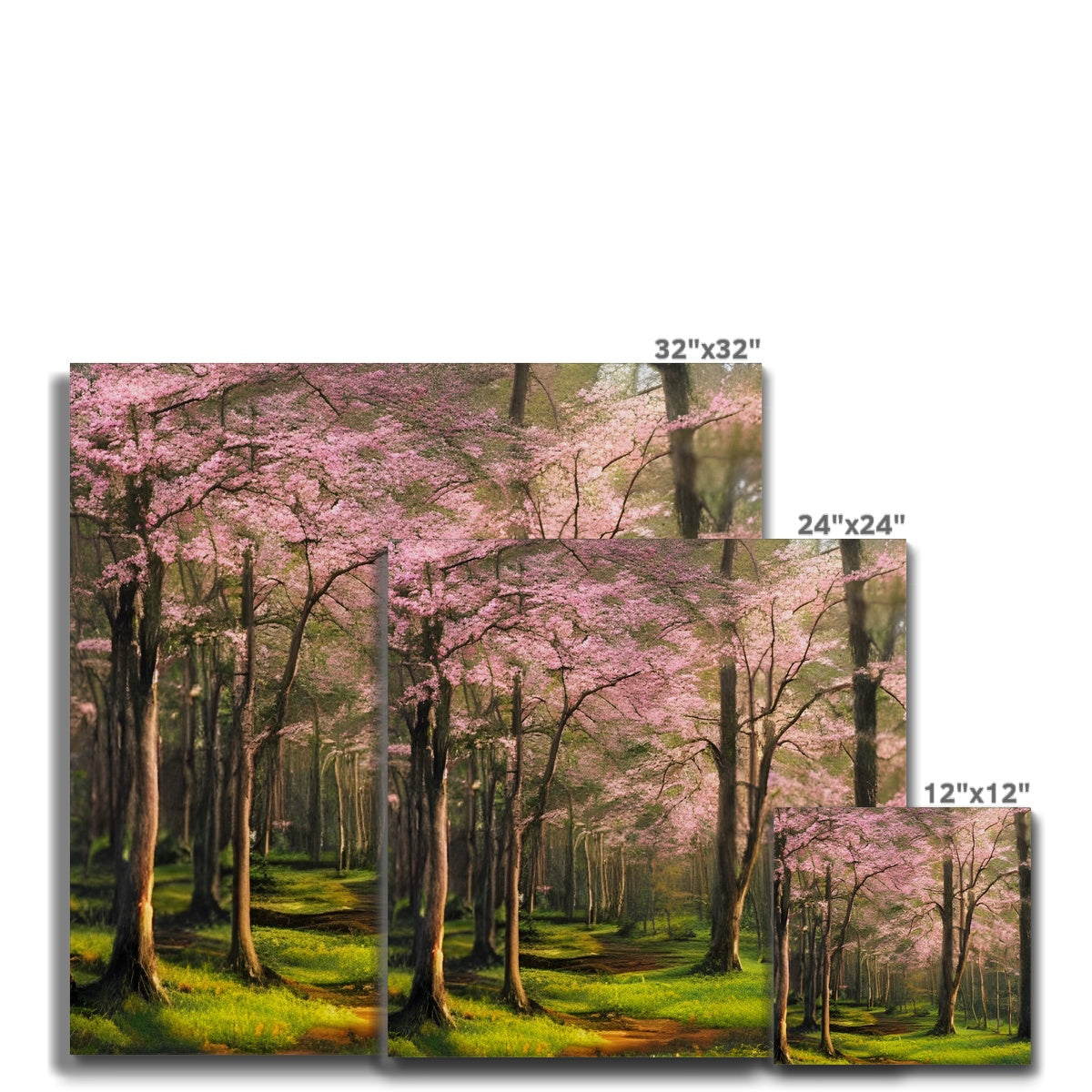 Cherry Blossom in a Forest Canvas Prodigi