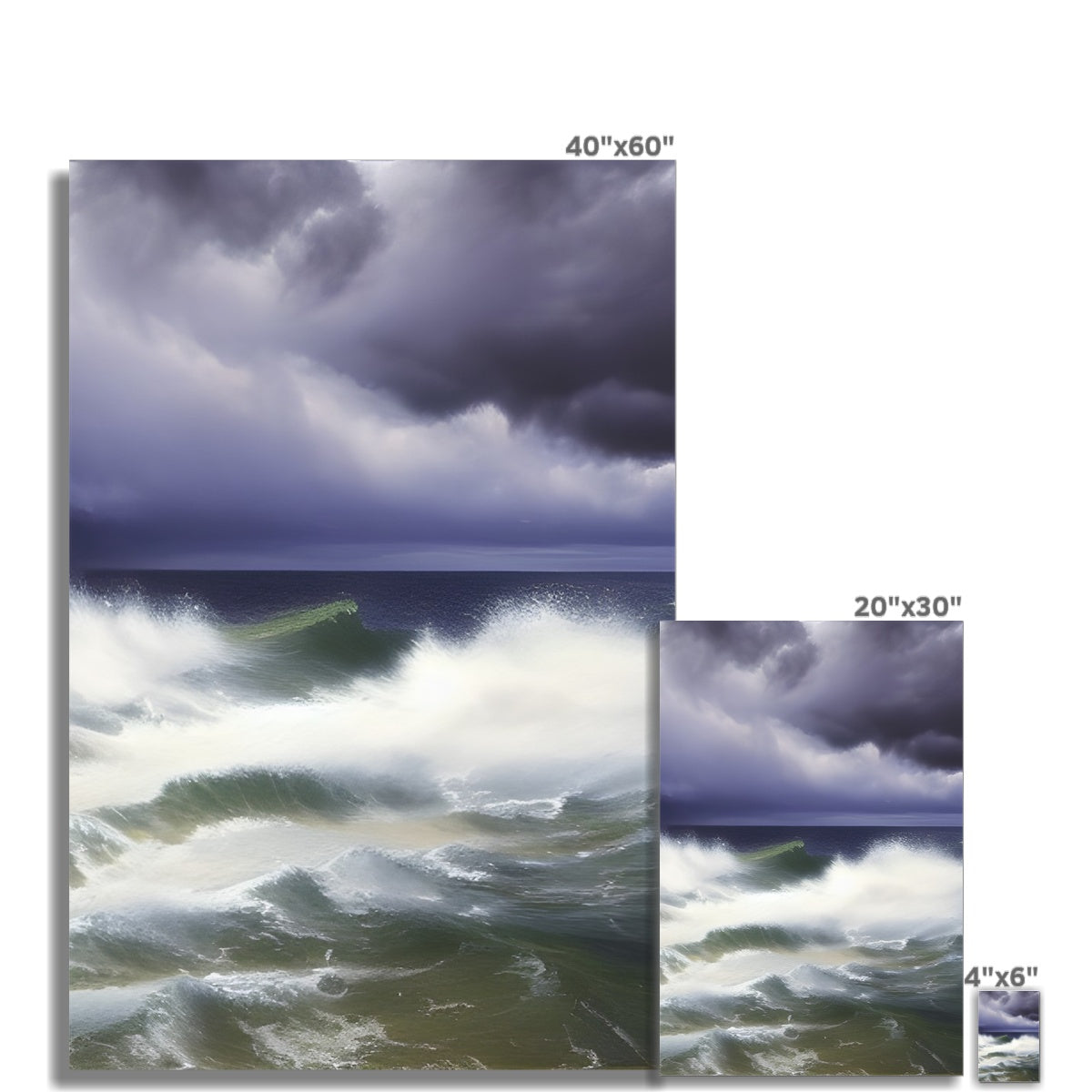 Stormy Sea Fine Art Print Prodigi