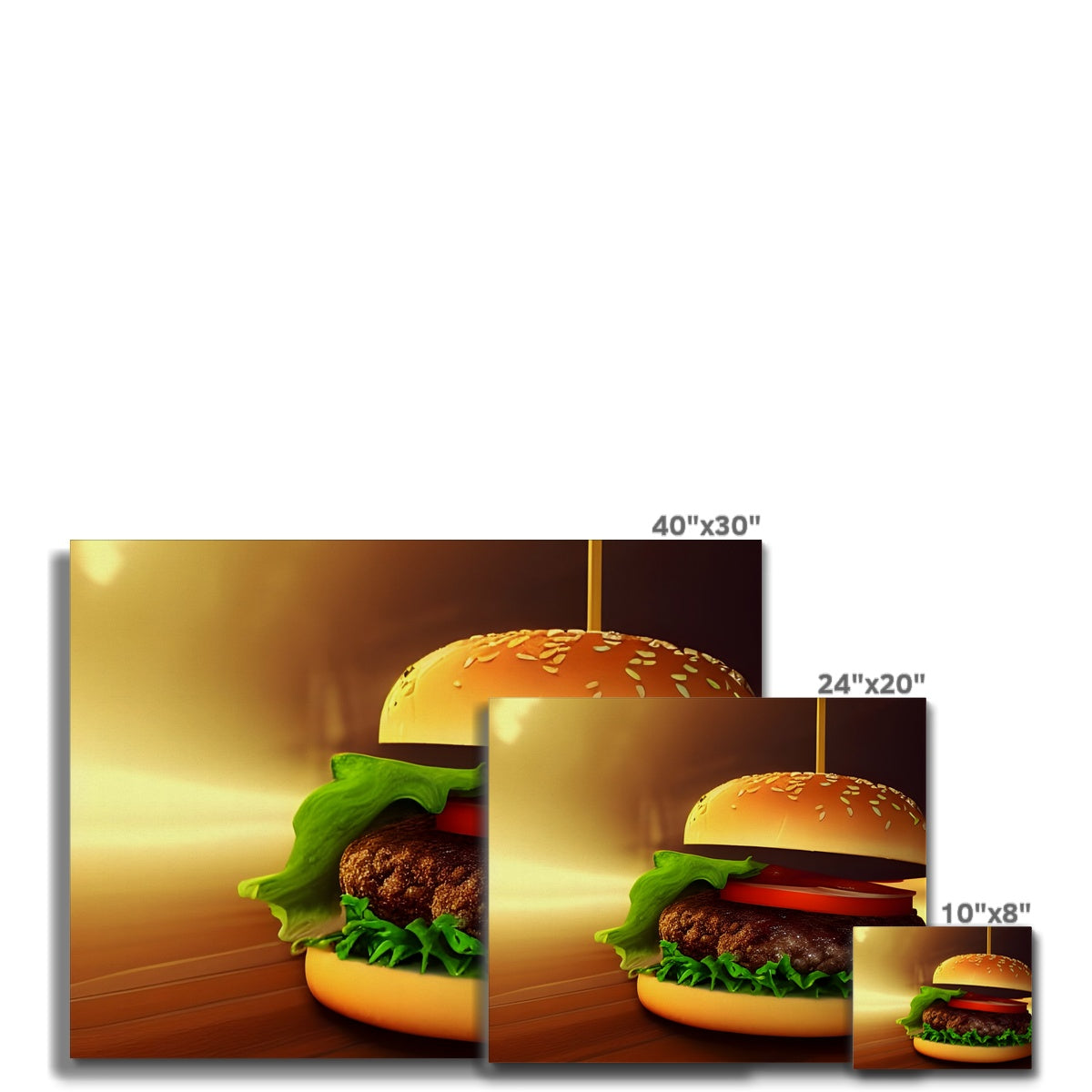 Burger Highlight Canvas Prodigi