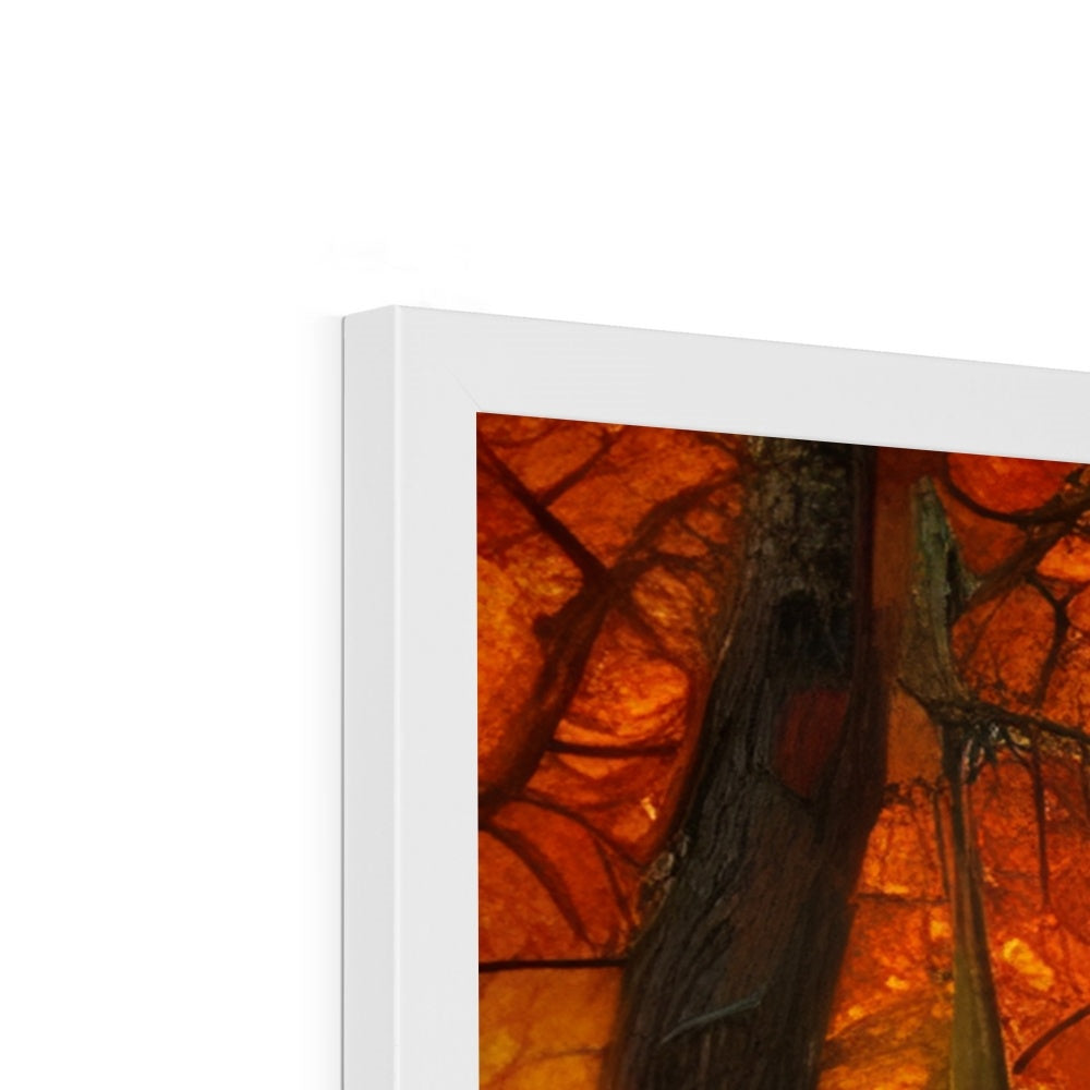 Forest kissed by Autumn  Framed Print Prodigi