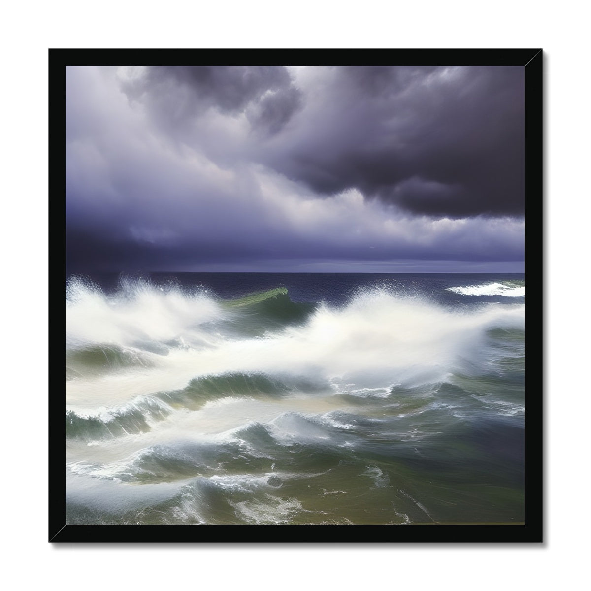 Stormy Sea Framed Print Prodigi